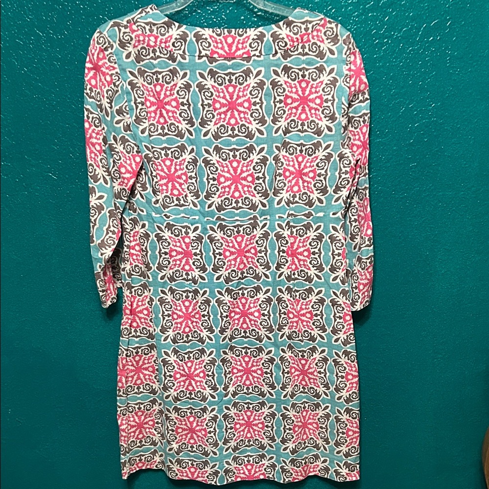 Boden linen Pink and Gray Dress - Picture 6 of 6